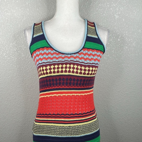 Re:Named Boho Knit Multi-Colored Summer Sleeveless Maxi Dress Size Medium - Picture 2 of 7